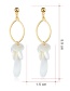 Fashion Real Gold Alloy Shell Ring Earrings
