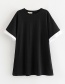 Fashion Black Stitching T-shirt Dress