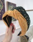 Fashion Black Hot Drilling Stars Knotted Wide-brimmed Headband