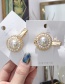 Fashion White Single Alloy Inlaid Pearl Small Duckbill Clip