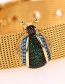 Fashion Gold Micro-inlaid Zircon Ladybug Real Gold Color Bracelet