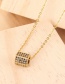 Fashion Gold Micro-inlaid Zircon Hollow Snake Bone Necklace