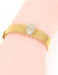 Fashion Gold Plated Gold-coloured Micro-inlaid Zircon Palm Bracelet
