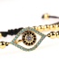 Fashion Gold Micro-inlaid Zircon Eye Copper Bead Bracelet