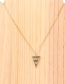 Fashion Color Micro-studded Triangle Necklace