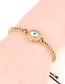 Fashion Gold Full Diamond Eye Gold-plated Color-protection Bead Bracelet