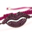 Fashion Fuchsia Braided Mouth Micro-inlaid Zircon Bracelet