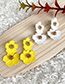 Fashion Gold Alloy Double-layer Flower Earrings