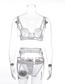 Fashion White Lace Lingerie Three-piece Suit