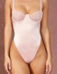 Fashion Pink Lace Bright Diamond Sexy Lingerie Sling Jumpsuit