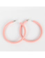 Fashion Pink  Silver Needle Earrings