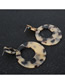 Fashion Khaki Acrylic Plate Earrings