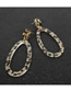 Fashion Leopard Elliptical Acrylic Earrings