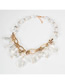 Fashion White Shaped Transparent Acrylic Necklace