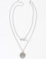 Fashion White K Letter Love Multi-layer Necklace