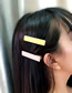 Fashion Yellow Wooden Geometric Hair Clip