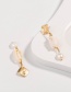 Fashion Gold Natural Shell Freshwater Pearl Earrings