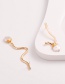 Fashion Gold Shaped Natural Freshwater Pearl Earrings