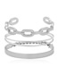 Fashion White K Suit Metal Geometric Chain Bracelet Set
