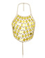 Fashion Gold Wavy Chain Multi-layer Geometric Round Sequins Body Chain