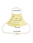 Fashion Gold Wavy Chain Multi-layer Geometric Round Sequins Body Chain