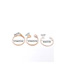 Fashion White K Geometric Eye Relief Pearl Shell Glossy Bracelet Set