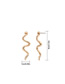Fashion Gold Curved Alloy Serpentine Geometric Earrings