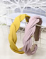 Fashion Yellow Cloth Cross-knit Twist Headband