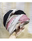 Fashion Pink Letter Color Matching Wide Side Knotted Headband