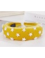 Fashion Yellow Sponge Five-pointed Star Wide-brimmed Headband