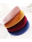 Fashion Gray Velvet Pumping Sponge Wide-brimmed Solid Color Headband
