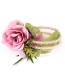 Fashion Navy Flower Weave Wreath Bracelet
