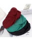 Fashion Gray Drum Bag Thick Knot Knotted Wide-brimmed Headband