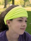 Fashion Khaki Solid Color Cotton Wide-brimmed Elastic Headband
