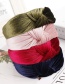 Fashion Bean Paste Knotted Gold Velvet Wide-brimmed Fabric Headband