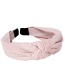 Fashion Pink Cloth Bow Knotted Wide-brimmed Headband