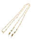 Fashion Gold Copper Cross Bead Chain Chain Glasses Chain