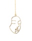 Fashion Gold Metal Mask Glasses Chain