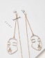 Fashion Rose Gold Metal Mask Glasses Chain