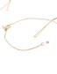 Fashion Gold Metal Swallow Glasses Chain