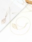 Fashion Silver Non-slip Metal Leaf Glasses Chain