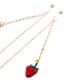 Fashion Gold Non-slip Metal Strawberry Glasses Chain