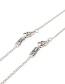 Fashion Silver One Arrow Through The Heart Necklace Glasses Chain Dual Purpose