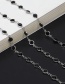 Fashion Silver Glass Bead Chain