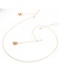 Fashion Gold Metal Shell Pearl Glasses Chain