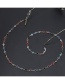 Fashion Gold With Transparent Transparent Glass Bead Chain