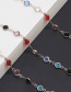 Fashion Silver With Colorful Transparent Glass Bead Chain