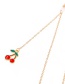 Fashion Gold Non-slip Metal Red Cherry Glasses Chain