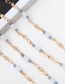 Fashion Gold Beaded Chain Crystal Bead Chain