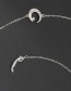 Fashion Silver Rhinestone Star Moon Chain Anti-lost Metal Glasses Chain